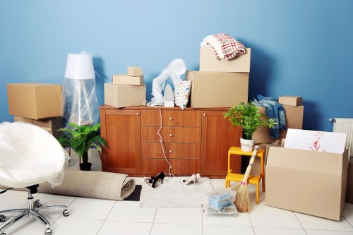 Moving day preparation for a Pimlico apartment relocation