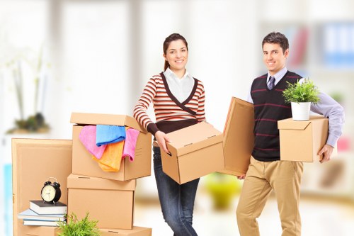 Professional movers organizing a residential relocation in Pimlico